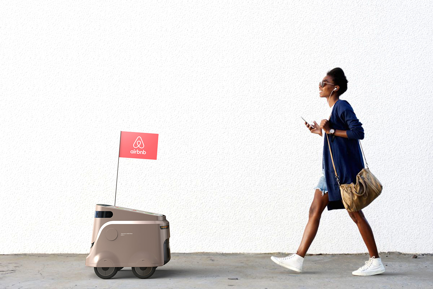 BAND，Guide robot，Digital，product design，Airbnb navigation robot，