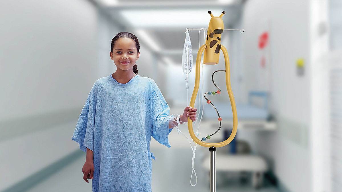 industrial design，product design，Children's intravenous infusion stand，Medical supplies，