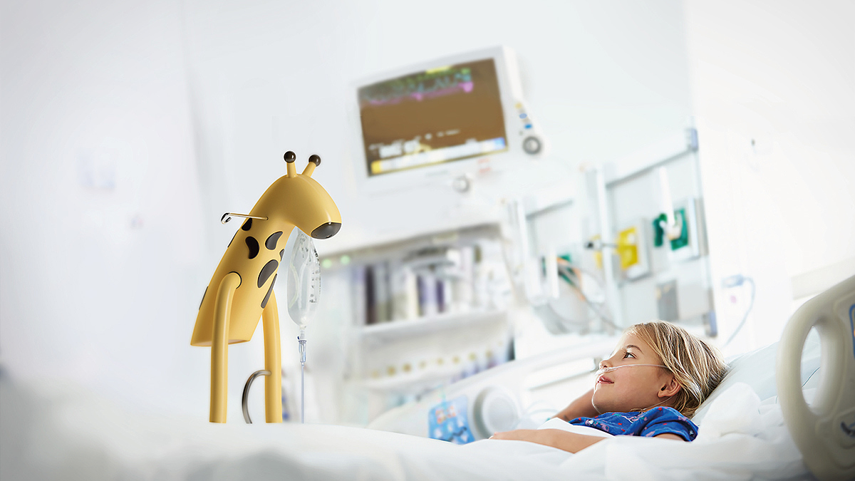 industrial design，product design，Children's intravenous infusion stand，Medical supplies，