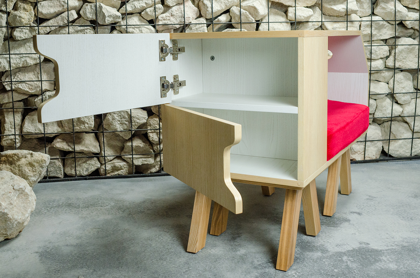 product design，bedside cupboard，D＆C，