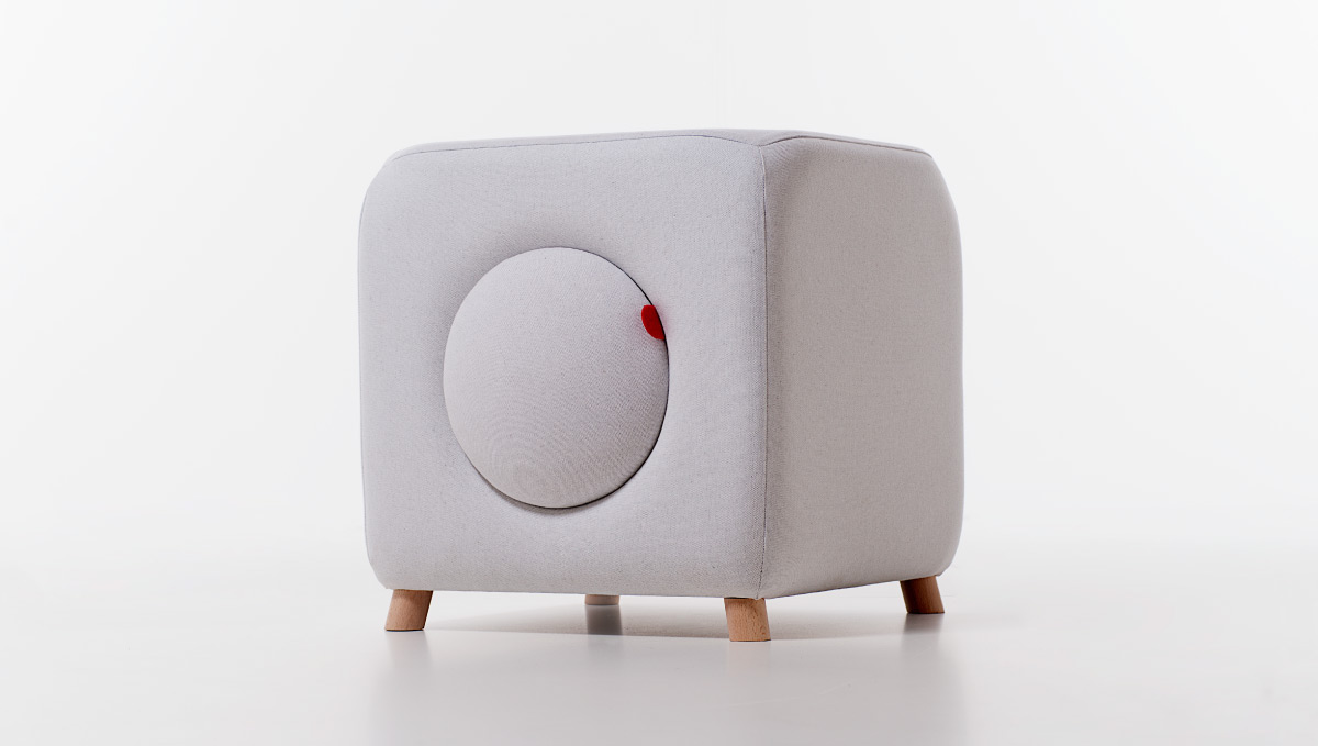 industrial design，concise，convenient，Storage，stool，