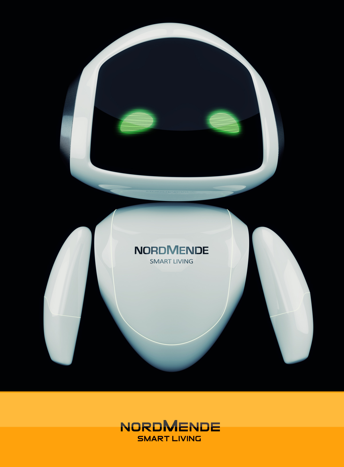 NordMende，Digital rendering，works，white，robot，