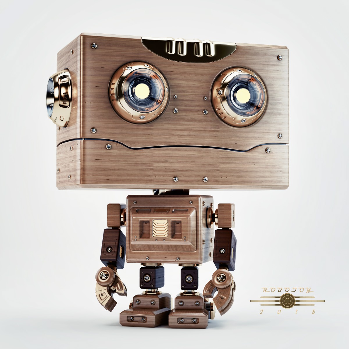 Big head robot，robot，Digital rendering，works，