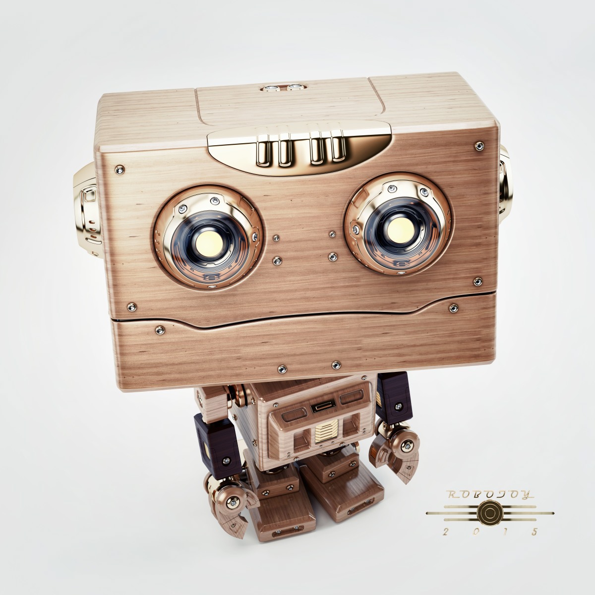 Big head robot，robot，Digital rendering，works，