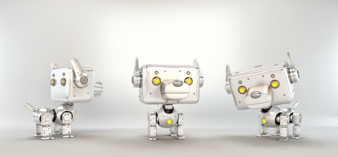 Digital rendering，works，golden，robot，