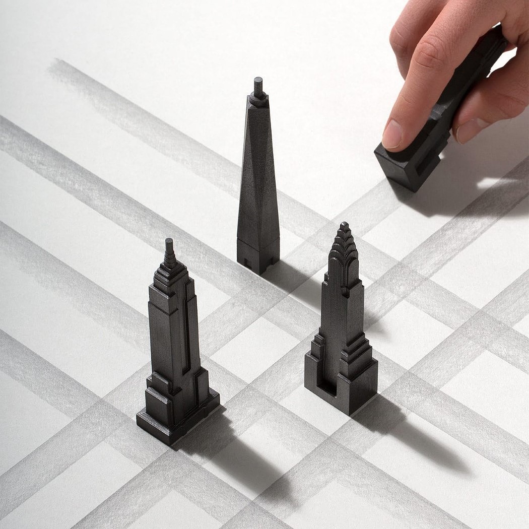 graphite，pencil，Aruliden，New York Architecture，