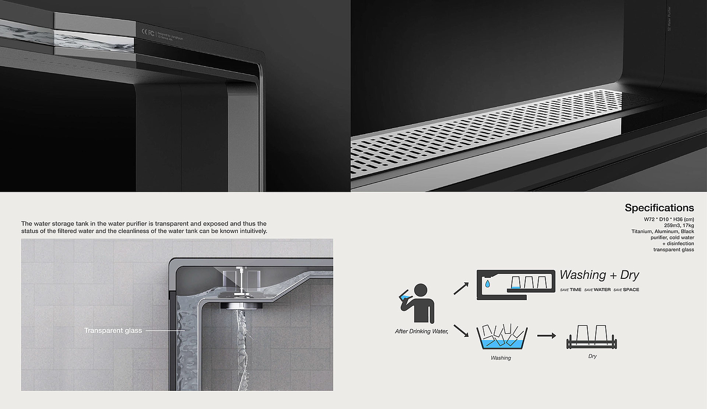 便捷，产品设计，S2净水器，壁挂式，创意，