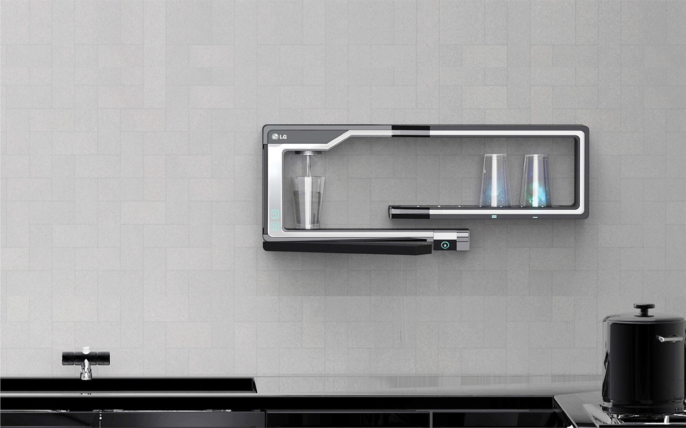 convenient，product design，S2 water purifier，Wall mounted，originality，