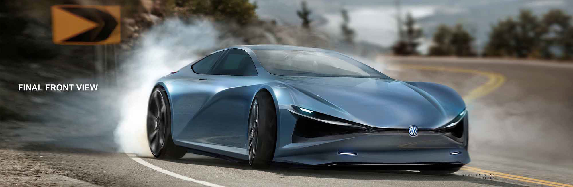 Automobile design，two-dimensional，Hand drawn，