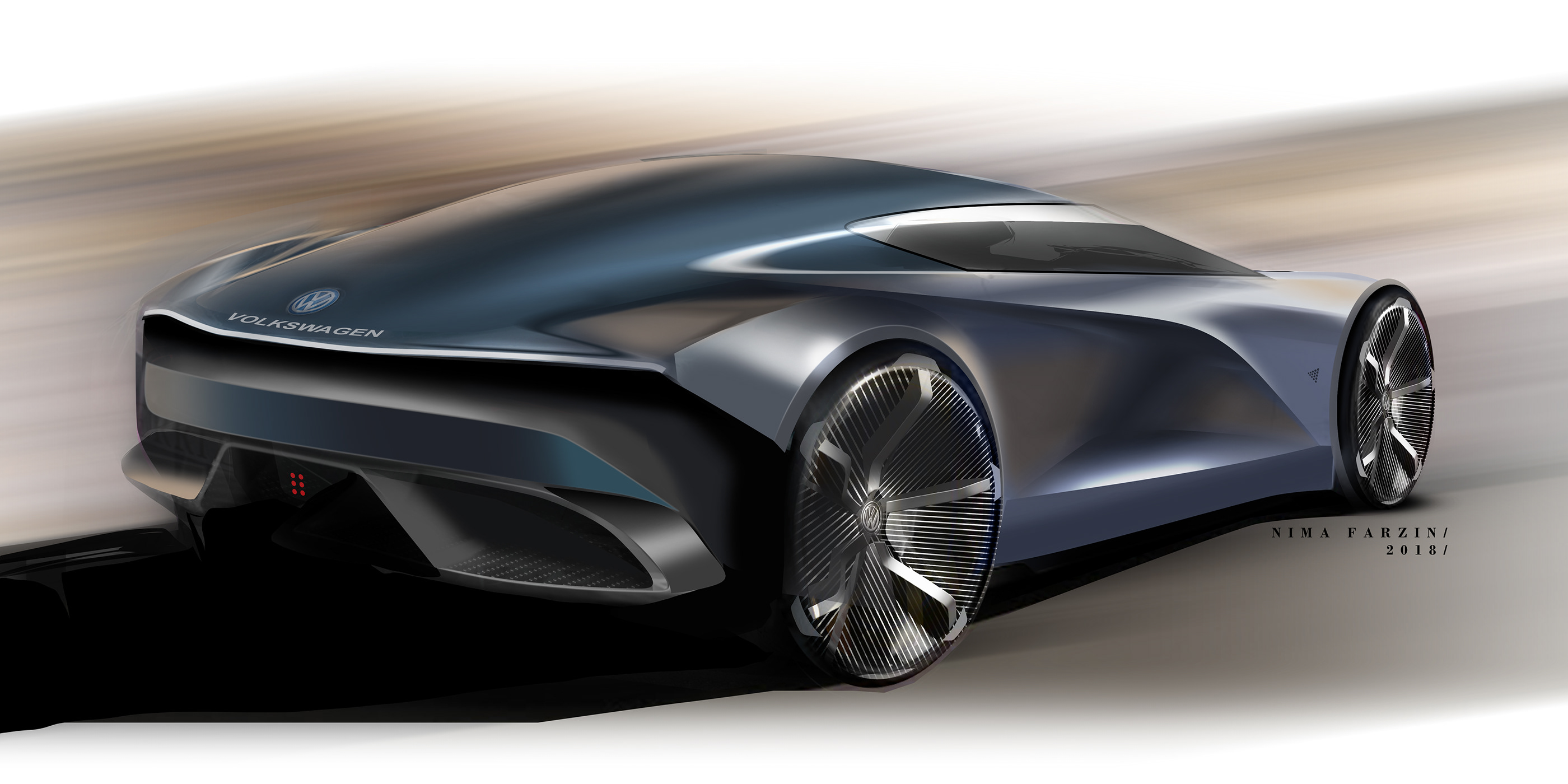 Automobile design，two-dimensional，Hand drawn，