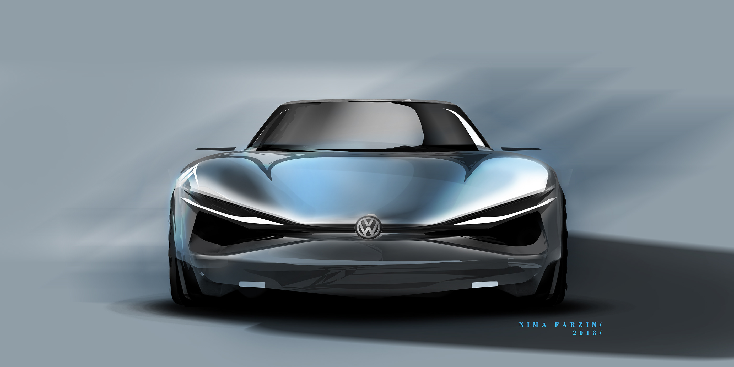 Automobile design，two-dimensional，Hand drawn，