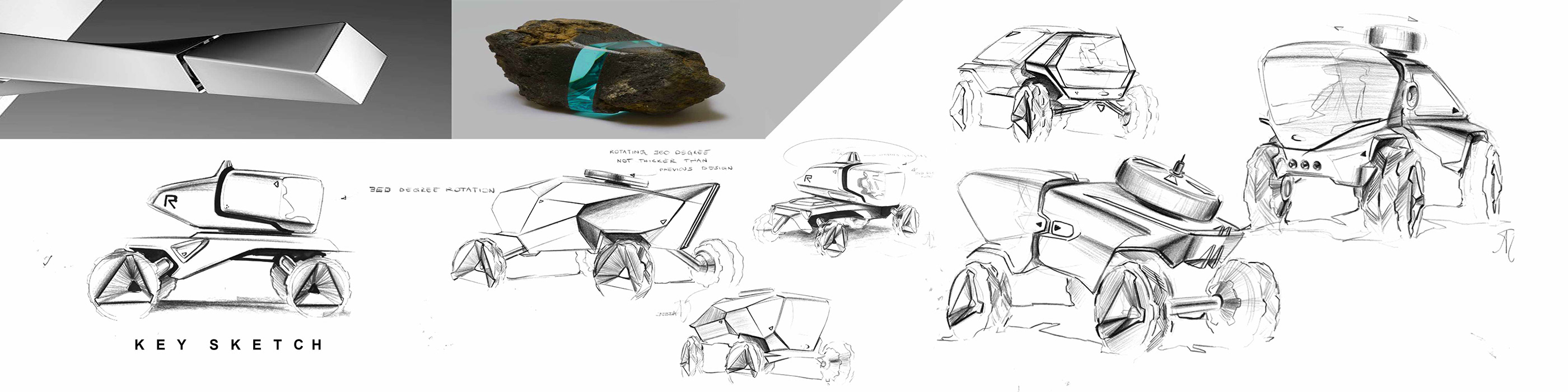 Automobile design，two-dimensional，Hand drawn，