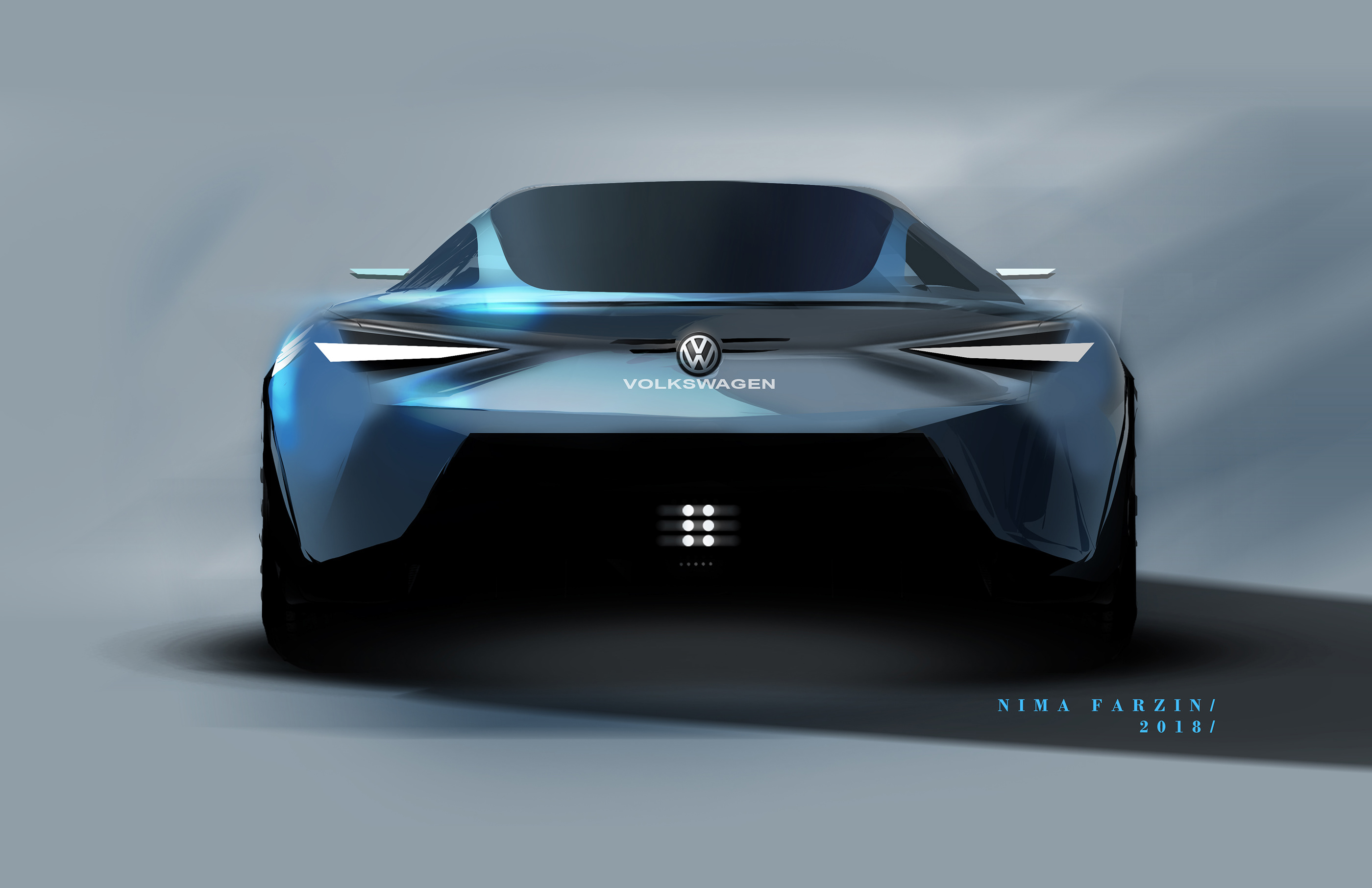 Automobile design，two-dimensional，Hand drawn，