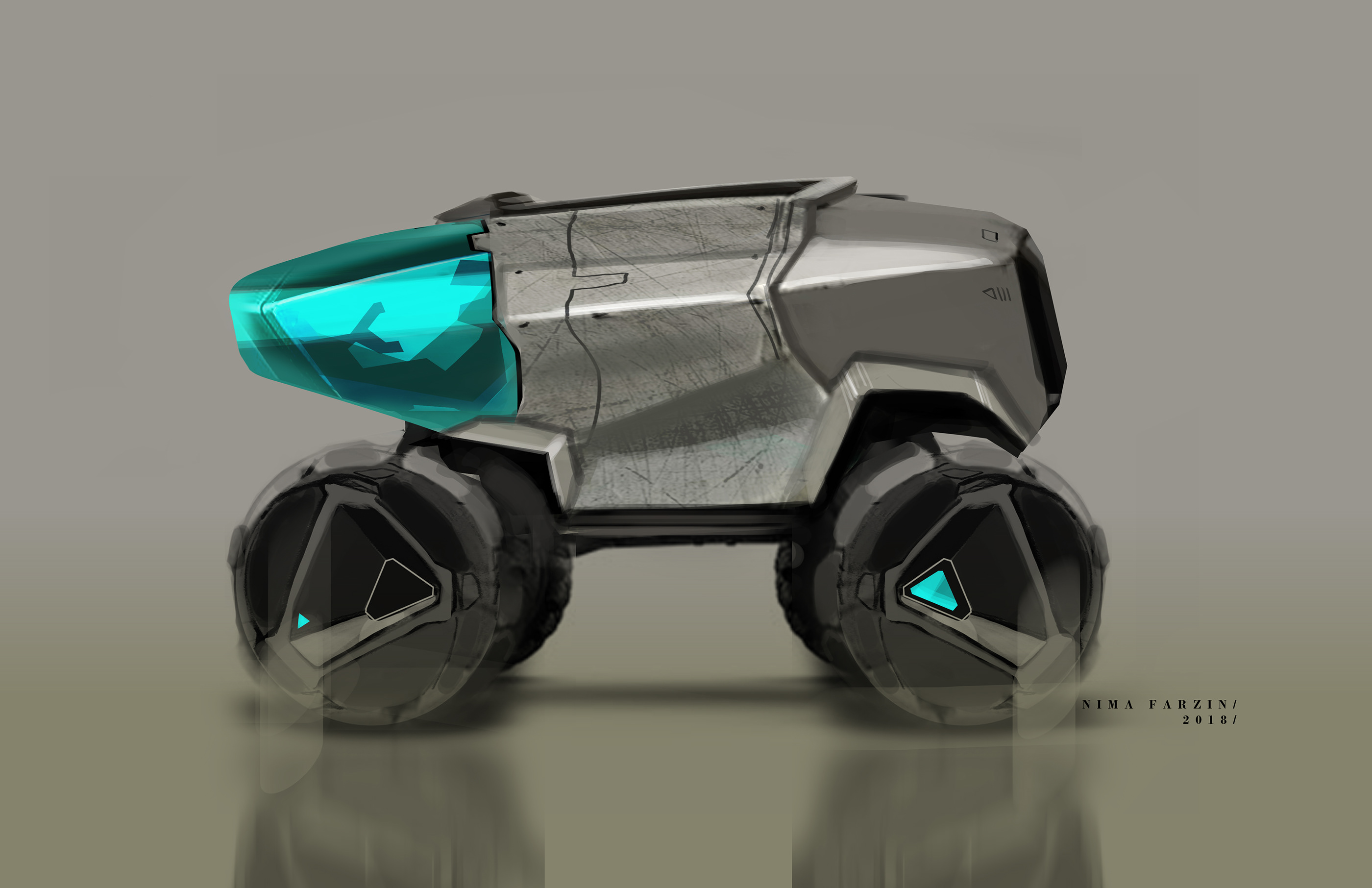 Automobile design，two-dimensional，Hand drawn，