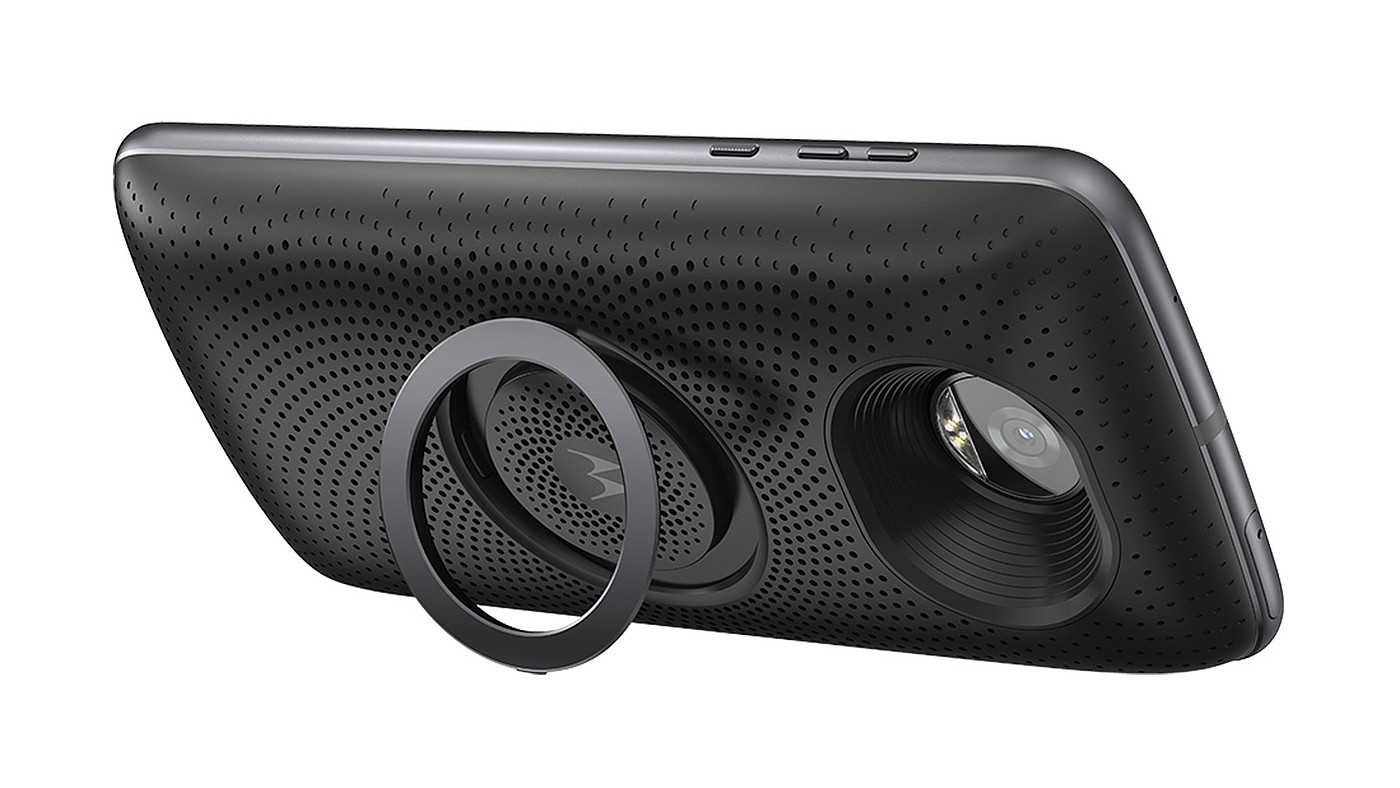 2018 red dot award，Moto Stereo，Motorcycle back clip speaker，