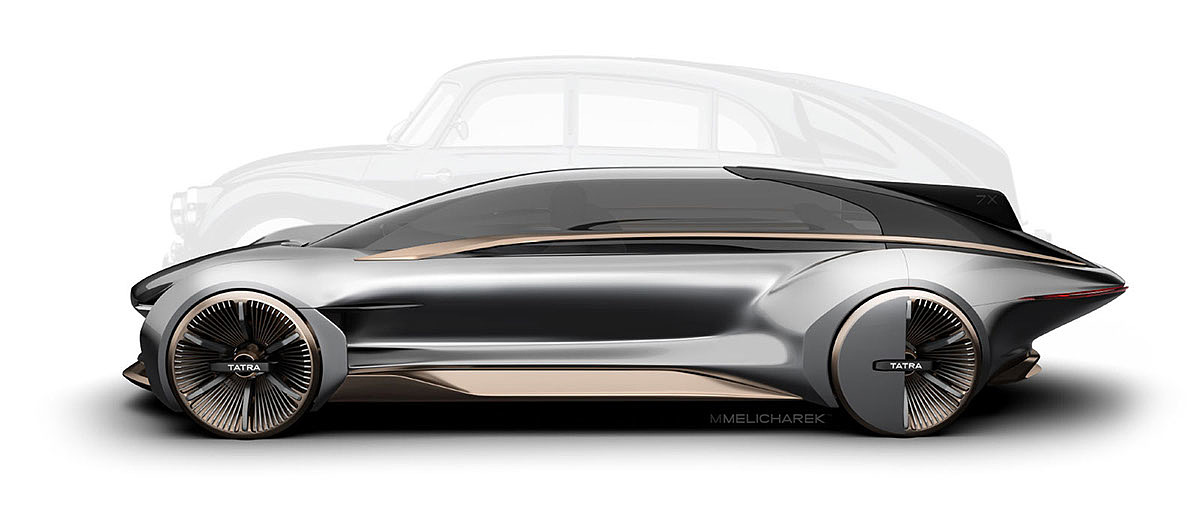 TATRA 7X，Concept Car，vehicle，product design，Automobile design，