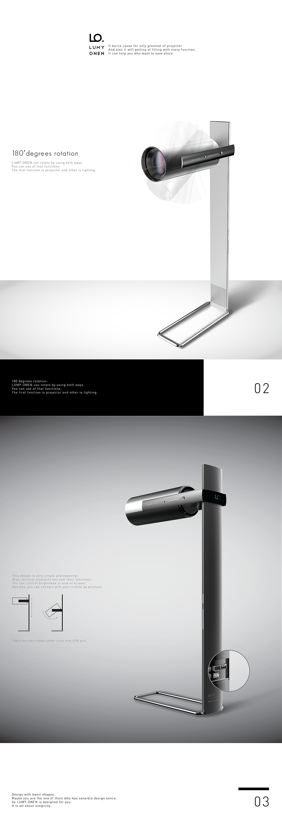 product design，Digital，Projector，LUMY ONEN，