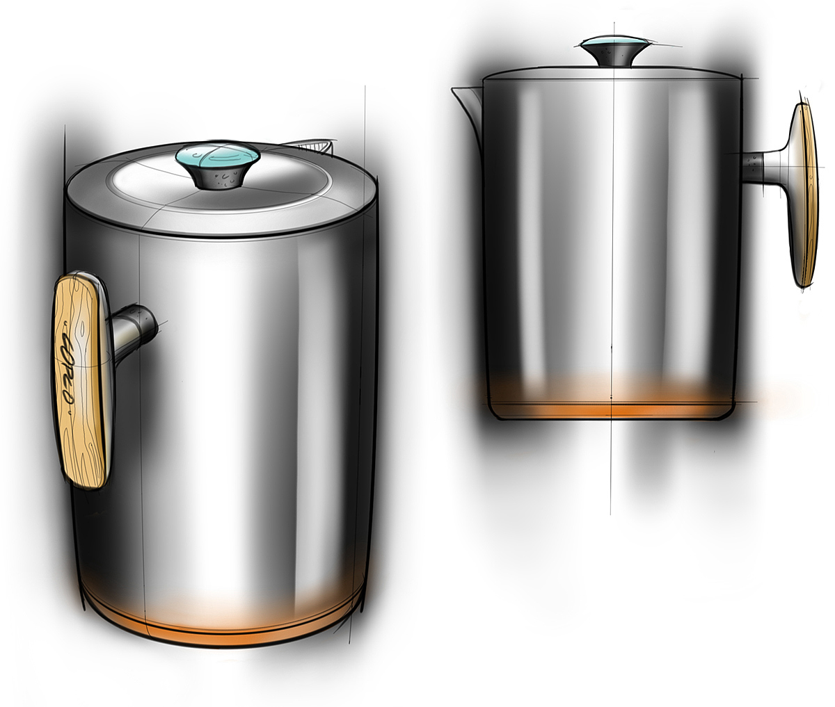 tool，glass，aggregate，Digital sketch，Digital Product，Ubee ，Hand drawn，draft，