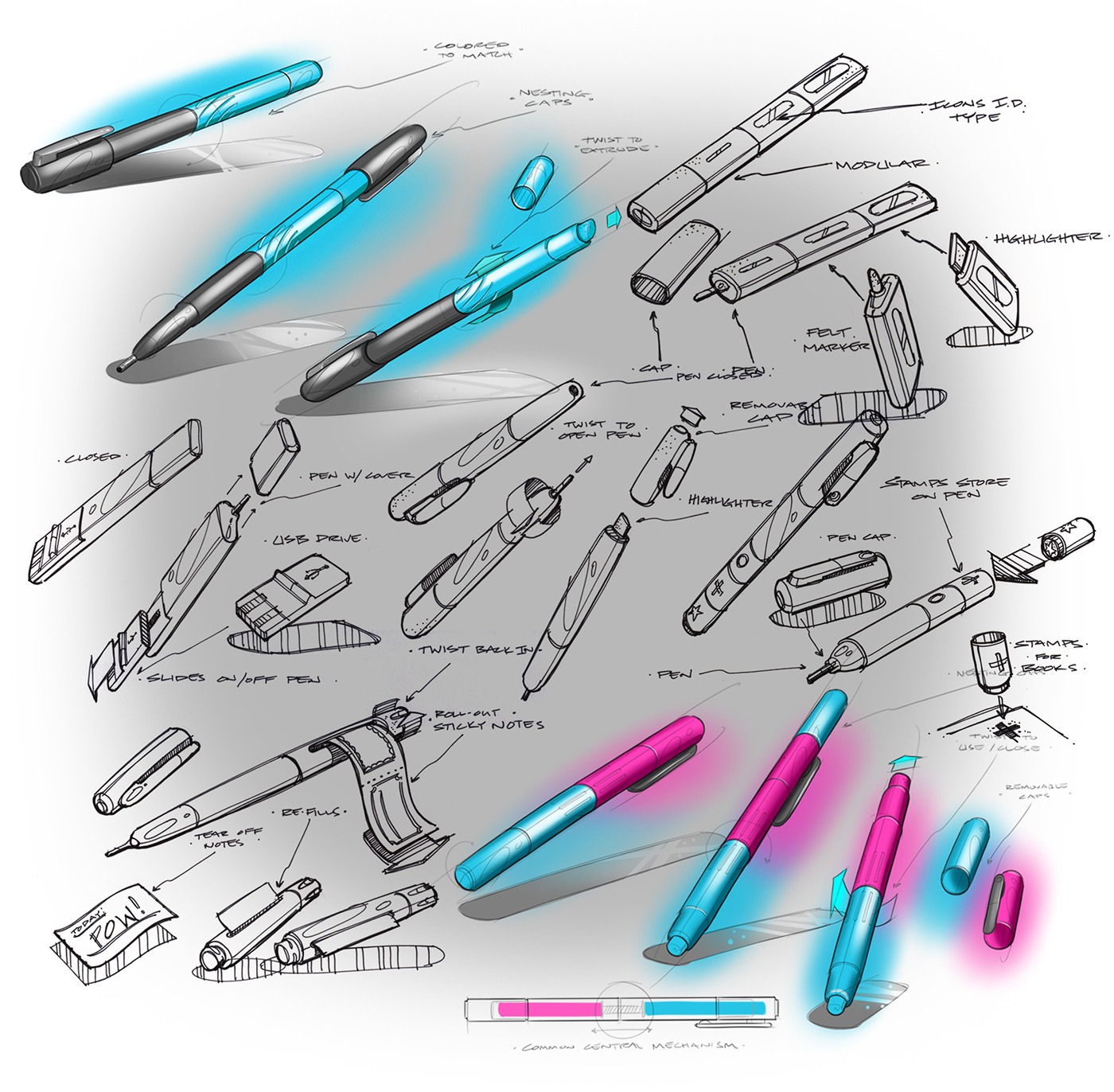 tool，glass，aggregate，Digital sketch，Digital Product，Ubee ，Hand drawn，draft，