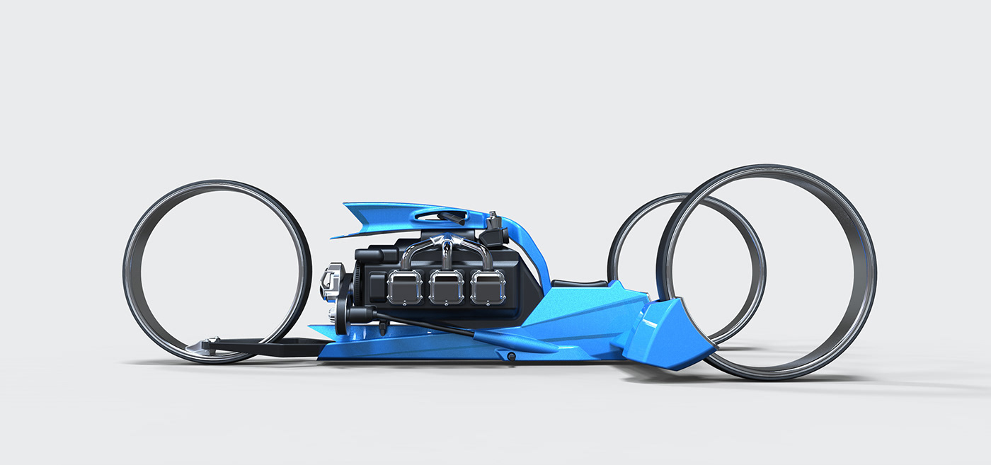 Two cars，conceptual design，Tricycle，vehicle，