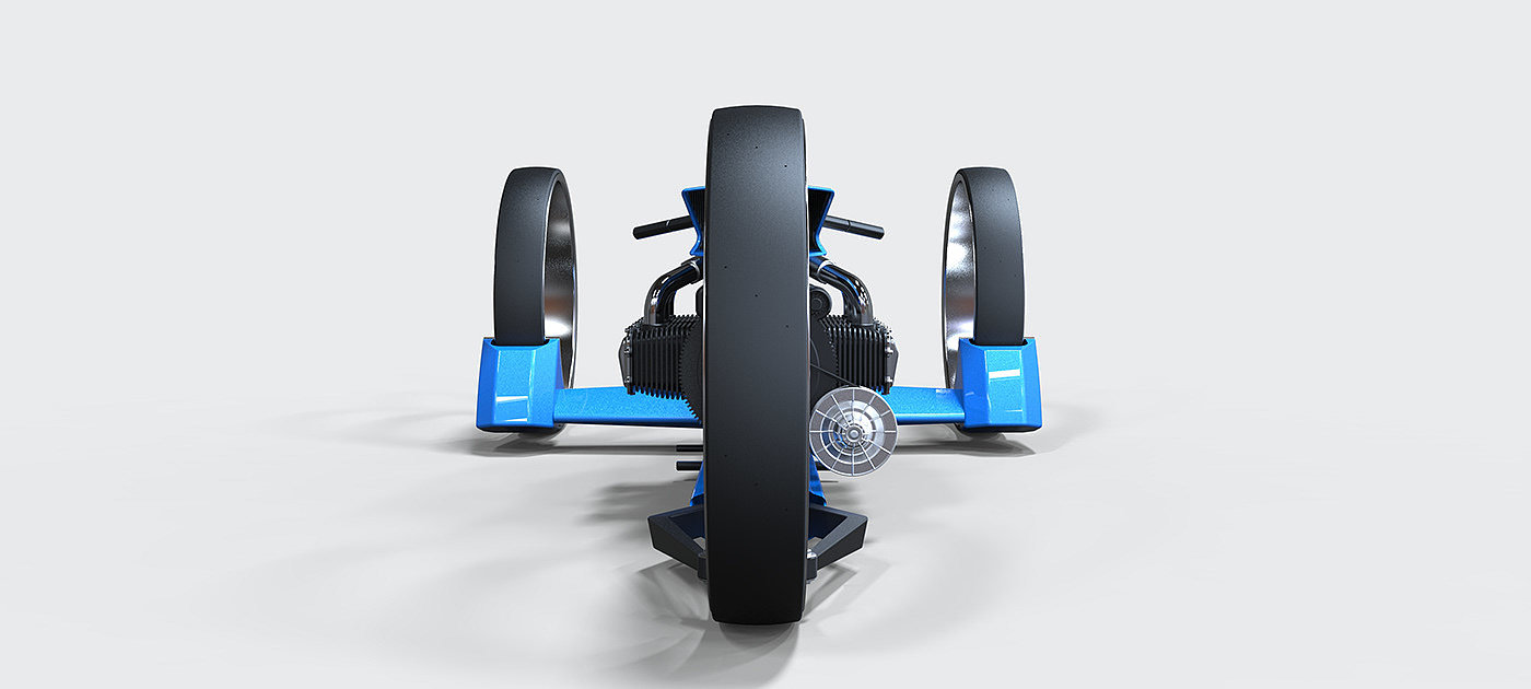 Two cars，conceptual design，Tricycle，vehicle，