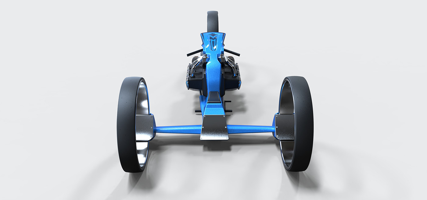 Two cars，conceptual design，Tricycle，vehicle，