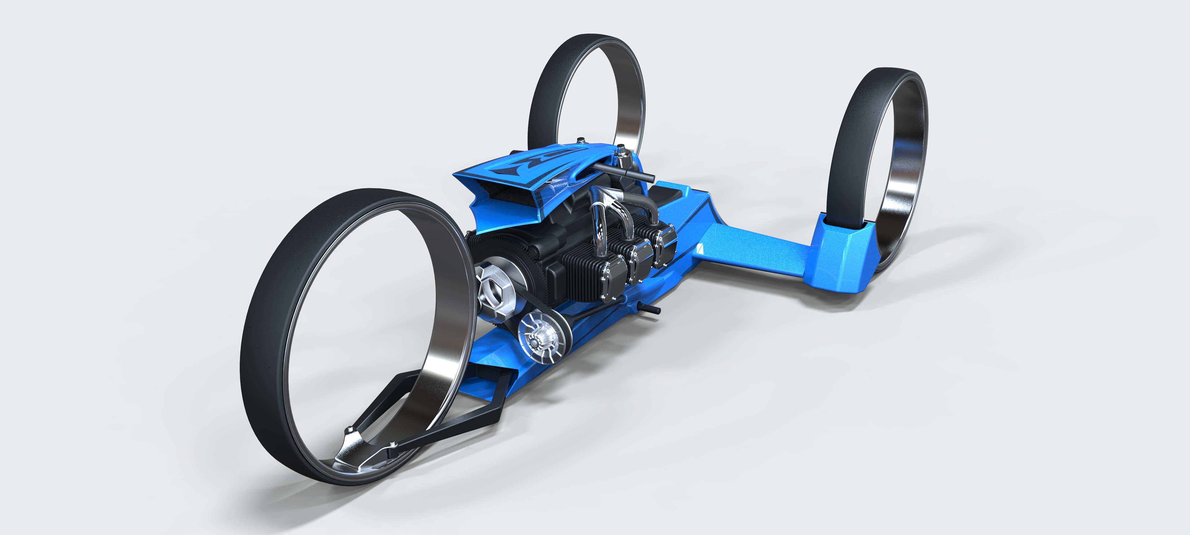 Two cars，conceptual design，Tricycle，vehicle，