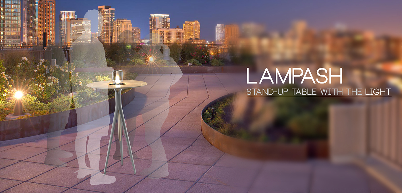 Lampash，table，stand，outdoors，lamp，