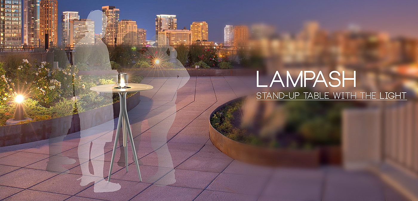Lampash，table，stand，outdoors，lamp，