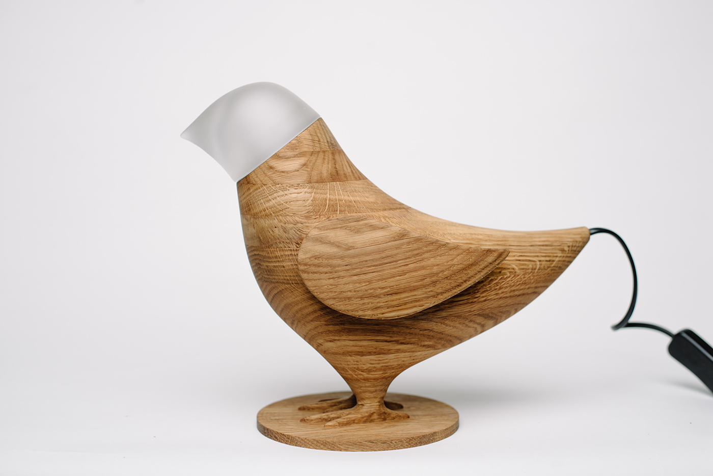 Marina's birds，interest，Desk lamp，Wood color，black，gules，