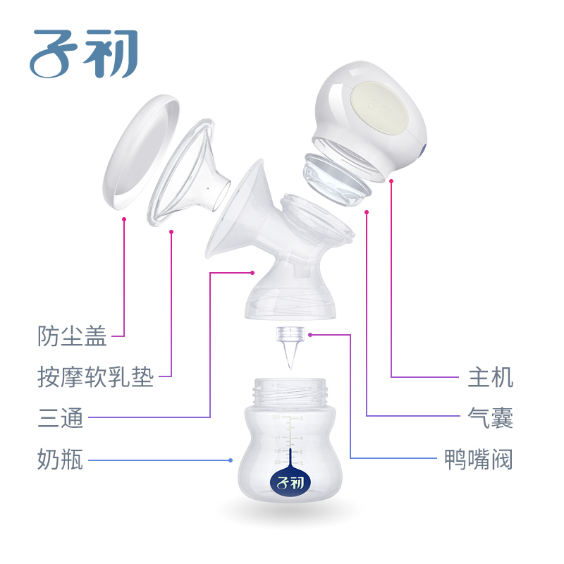 Breast pump，Integrated breast pump，Breast，Breast pump，
