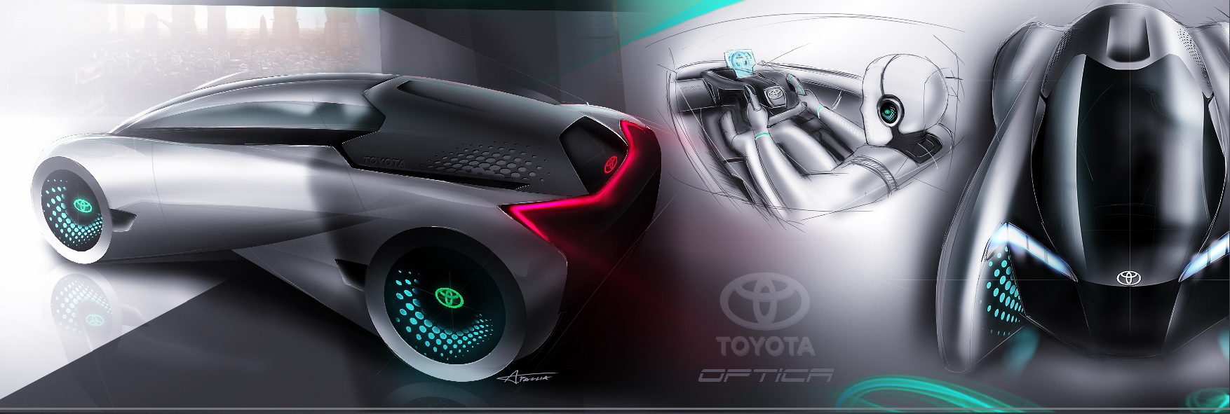 Automobile design，Hand drawn，