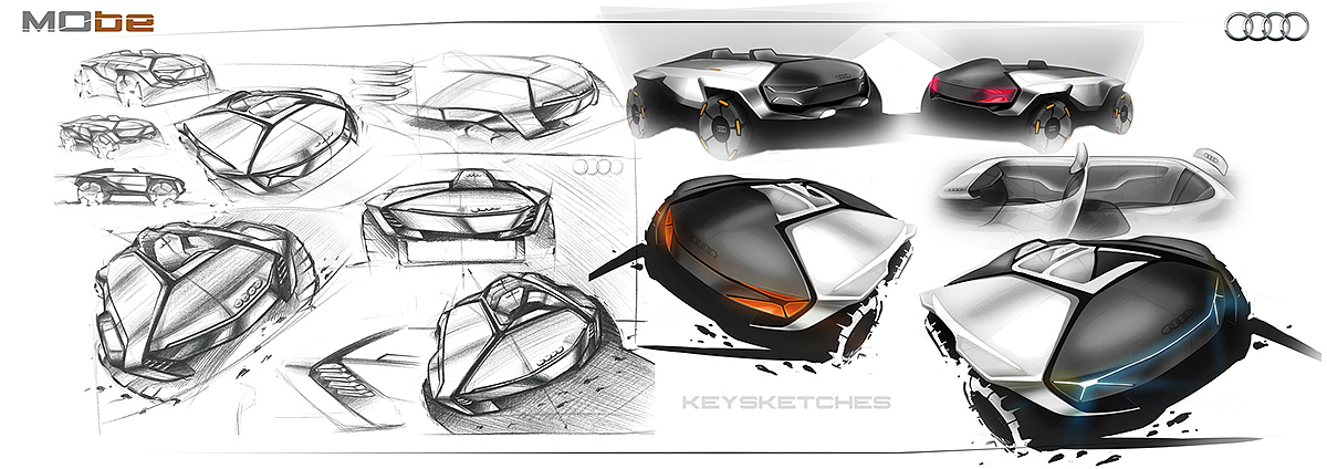 产品设计，交通工具，汽车，奥迪Mo-Be，