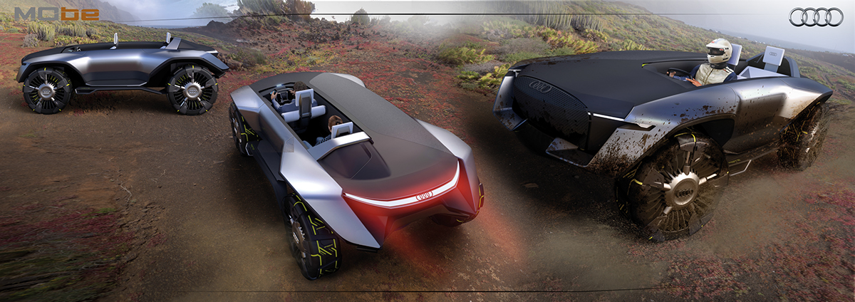 product design，vehicle，automobile，Audi Mo be，