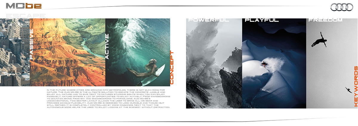 product design，vehicle，automobile，Audi Mo be，