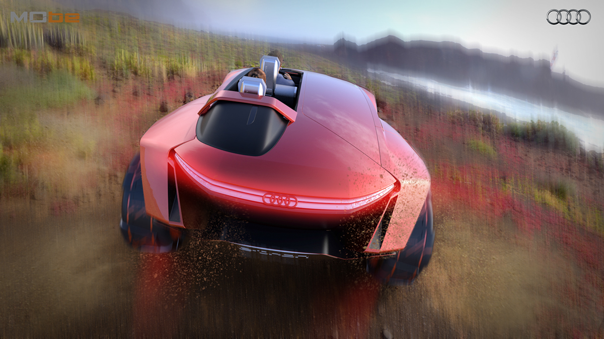 product design，vehicle，automobile，Audi Mo be，