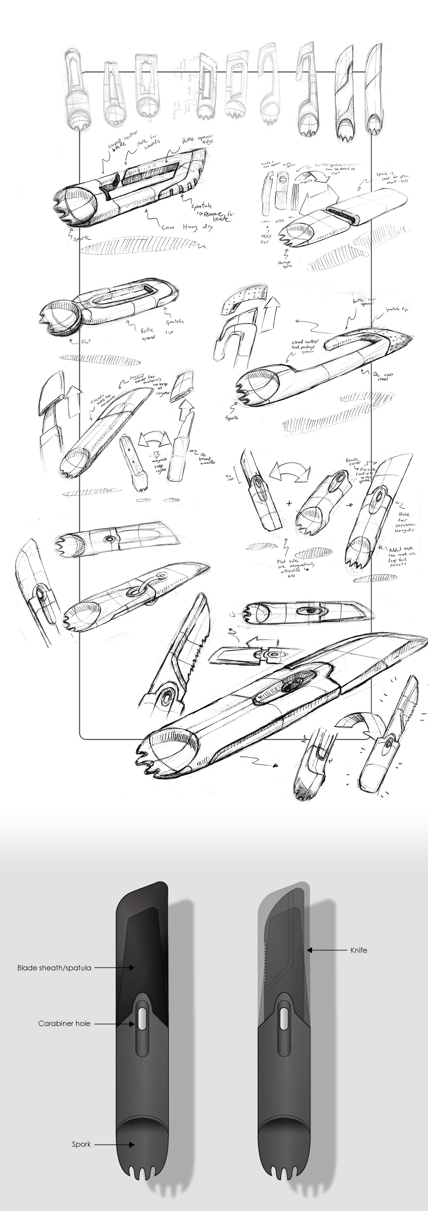 Design，camp，Fork spoon，tool，