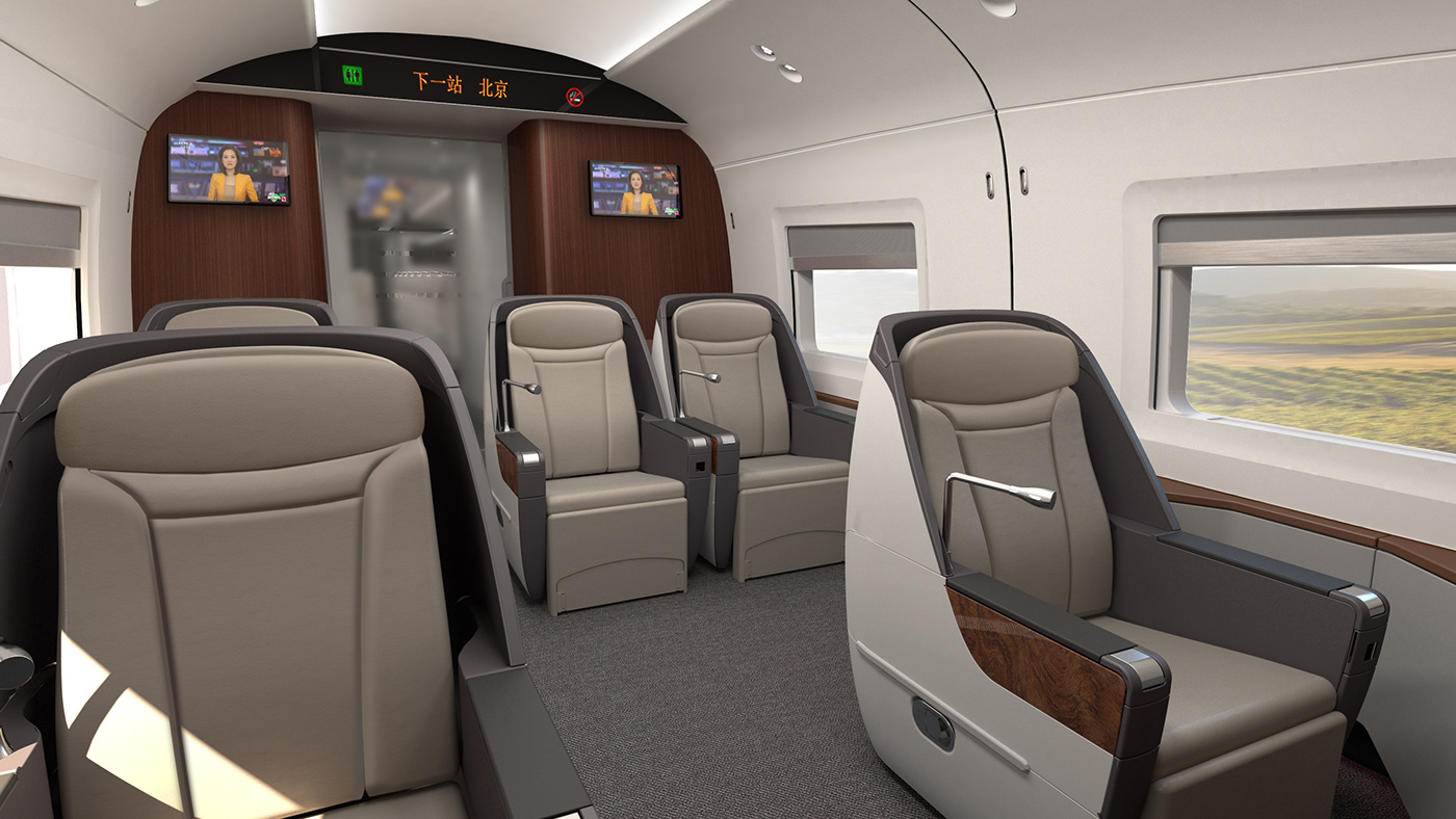 Fuxing 350KM，High speed train，Automatic design，