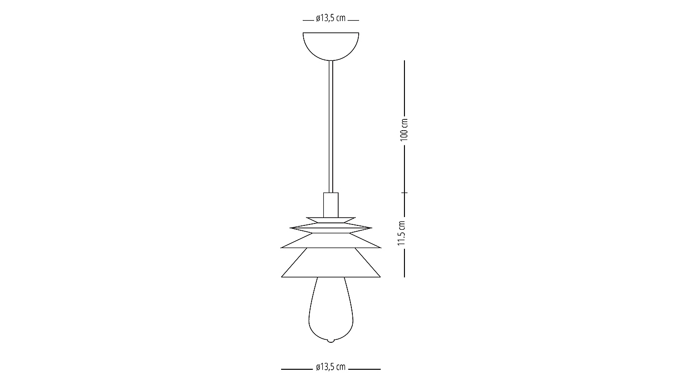 Nivo Lamp，吊灯，木制，灰浆木，老式灯泡，