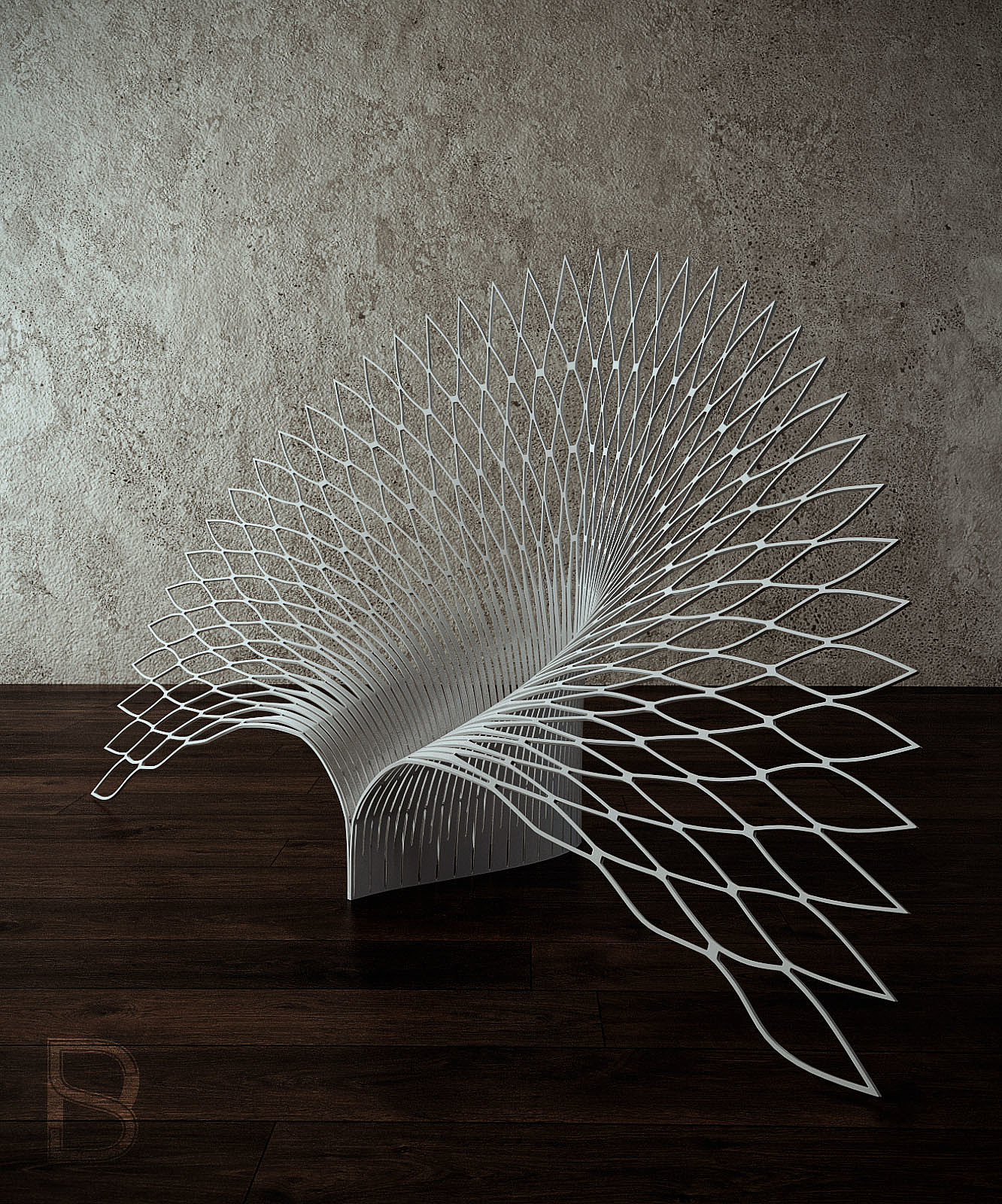 3d模型，椅子设计，PEACOCK-L，