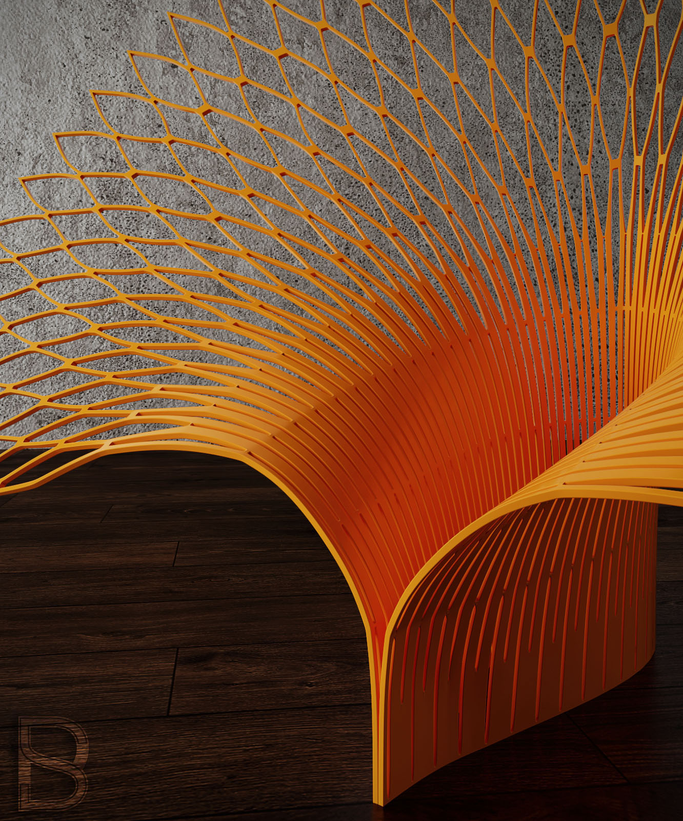 3D model，Chair design，PEACOCK-L，