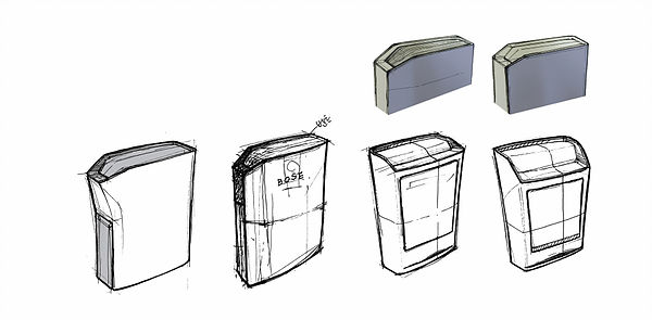 air cleaner，household electrical appliances，black，sketch，