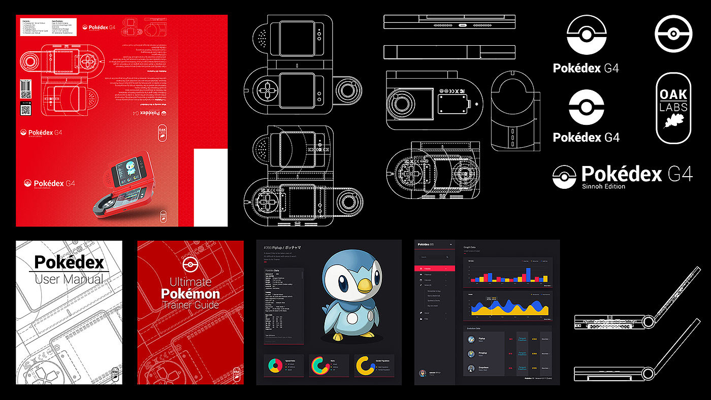 Pokedex G4，概念设计，产品设计，游戏机，