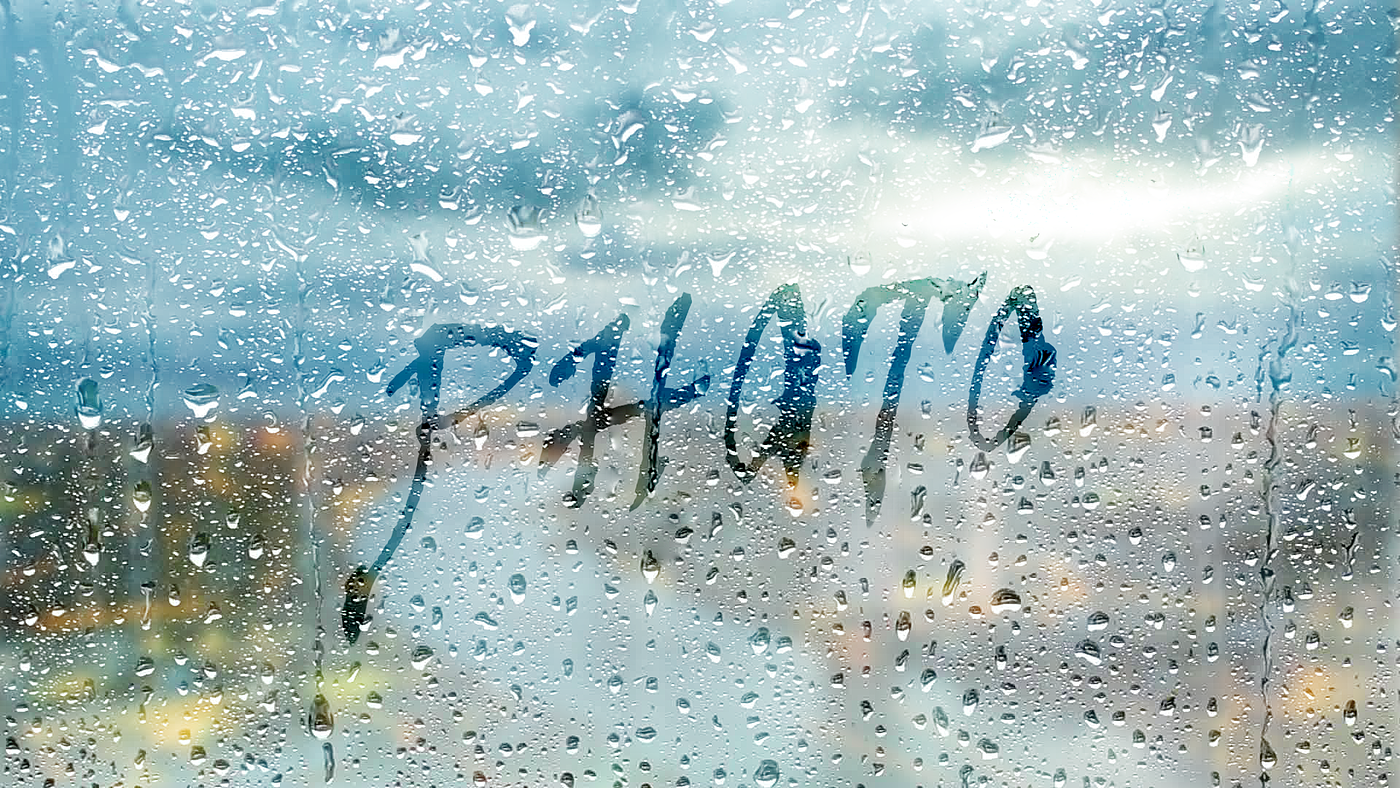 rain，written words，photo，Glass，