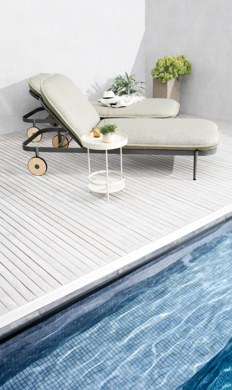 outdoors，deck chair，Tait，Trace Sunlounge，