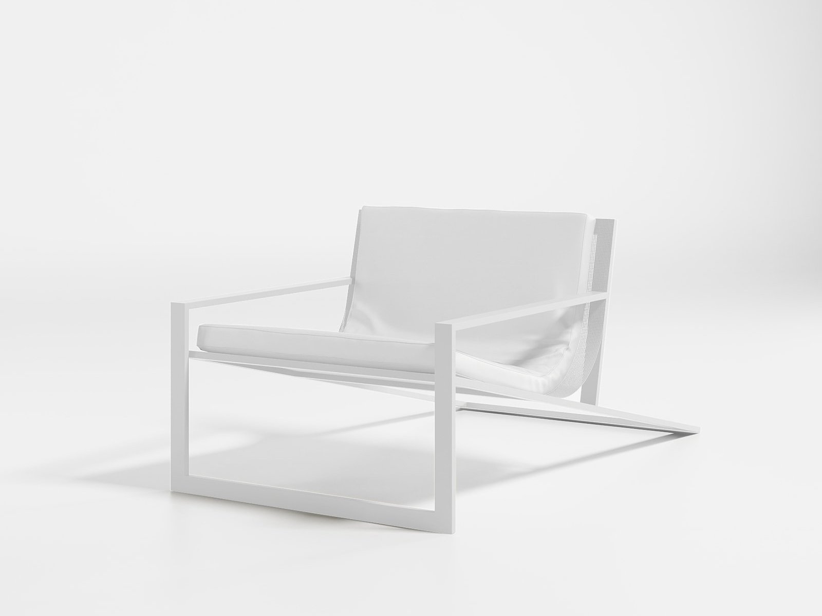 industrial design，Aluminum，white，Gandia Blasco，outdoors，chair，