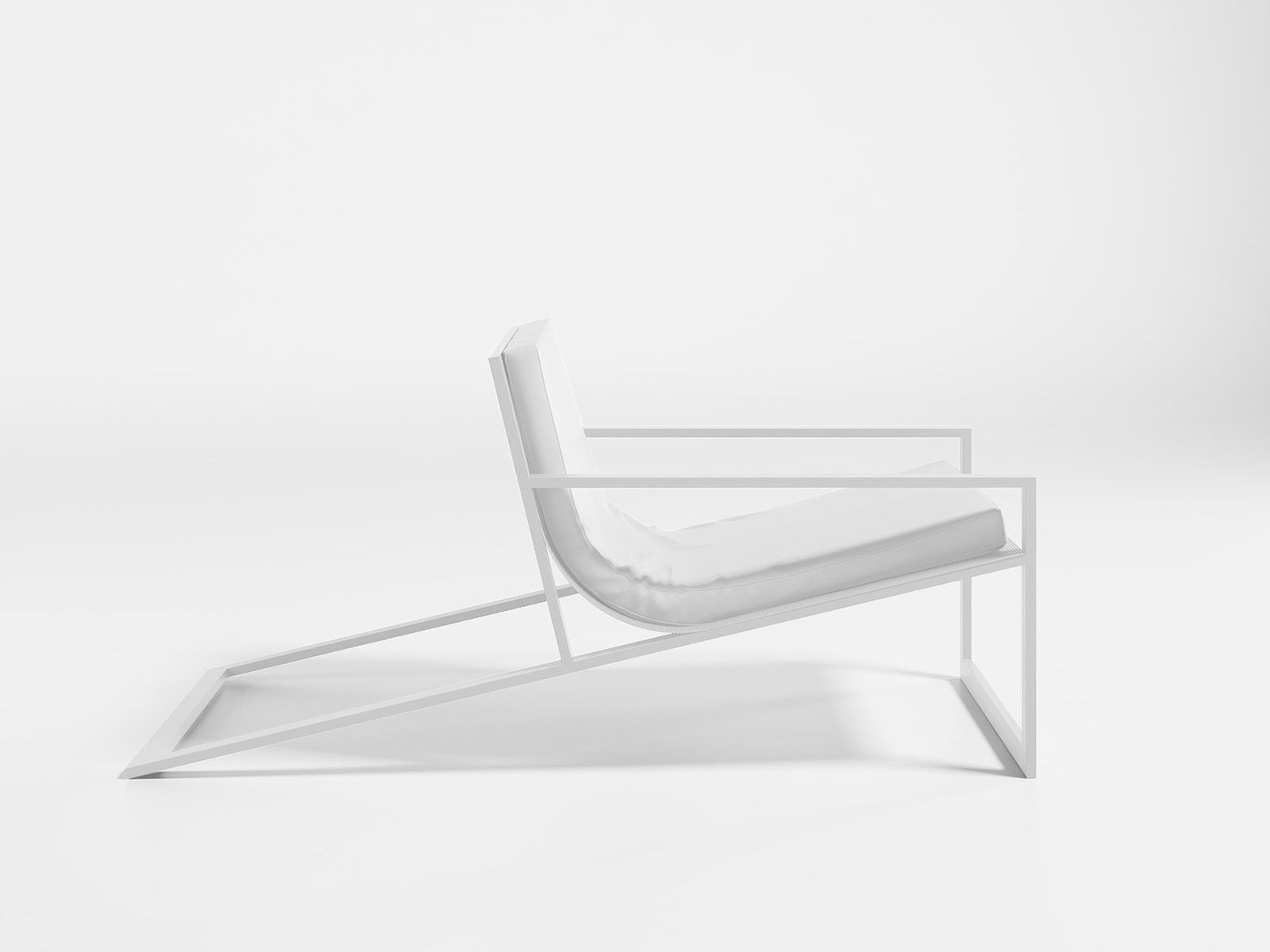 industrial design，Aluminum，white，Gandia Blasco，outdoors，chair，