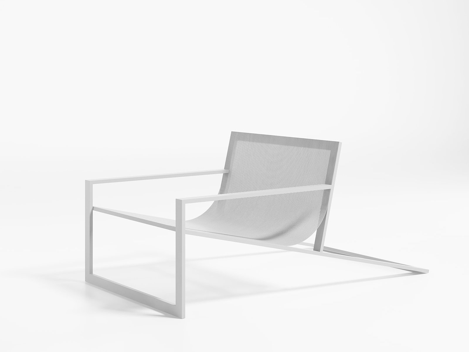 industrial design，Aluminum，white，Gandia Blasco，outdoors，chair，