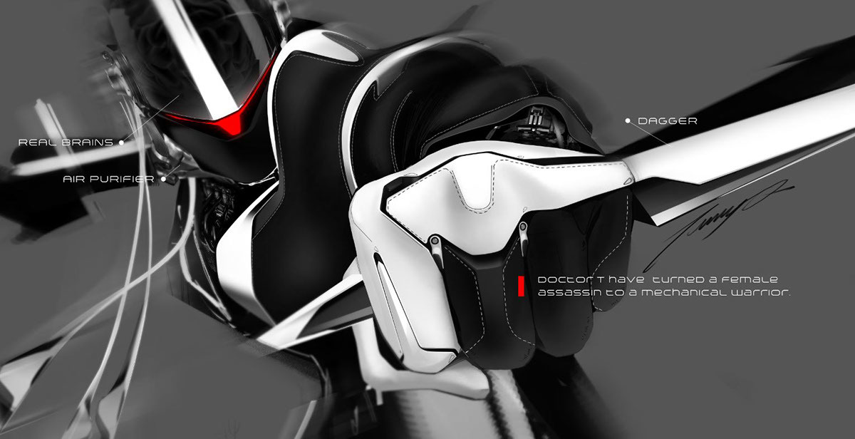 industrial design，improvise，Cool look，Fine hand drawing，Digital art，