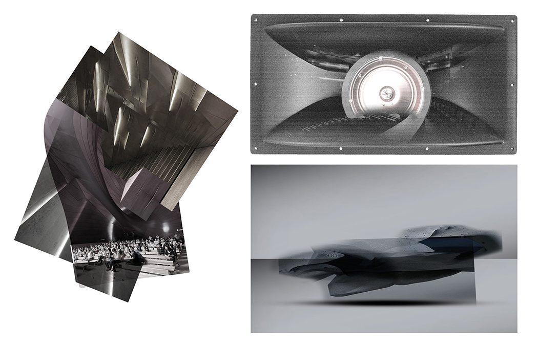 White system，electric vehicle，Shape design of music symbols，Streamline smooth，Unique sound image，